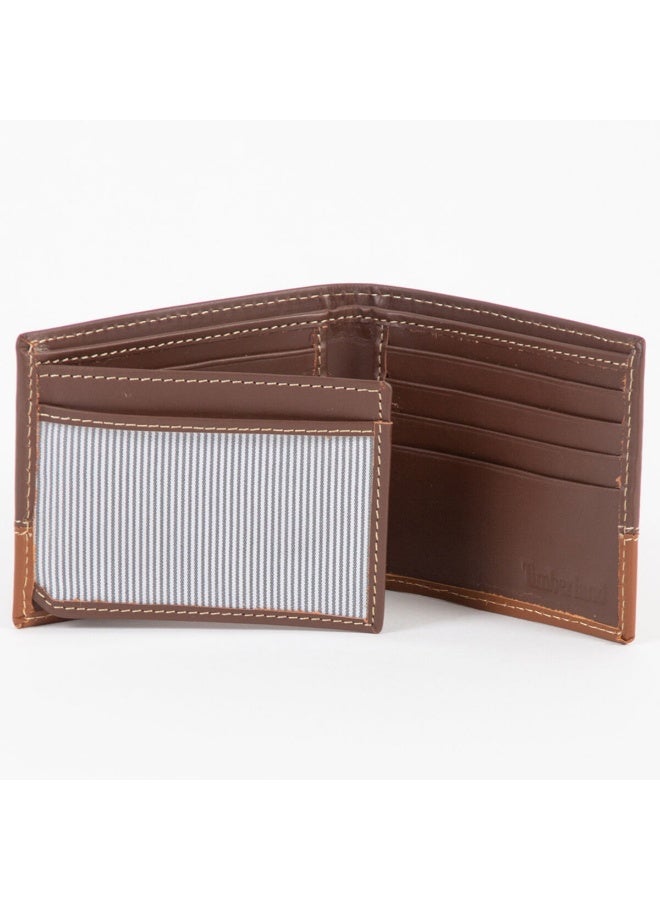 Timber Acoustics Timberland Men's Blends Two-Tone Leather Passcase Bifold Wallet - Image 3
